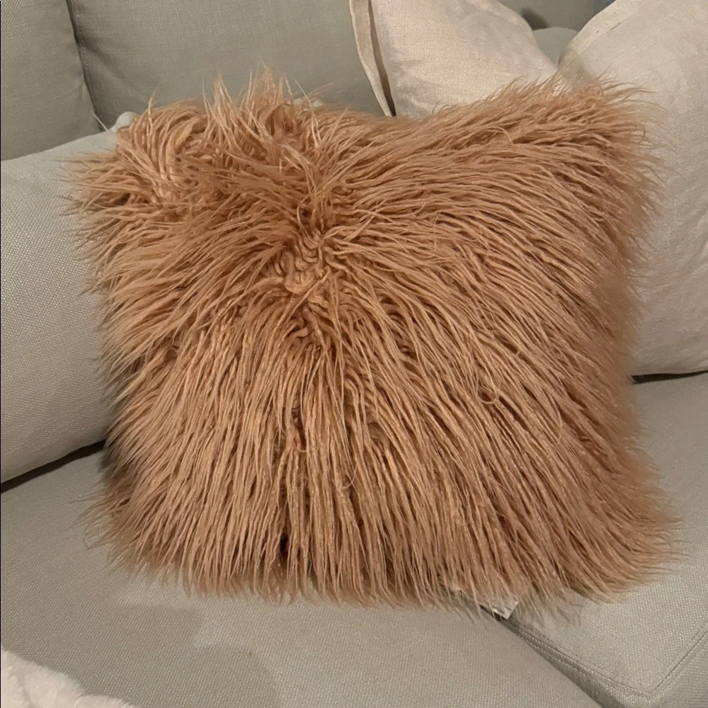 Mila Faux Fur Throw Pillow